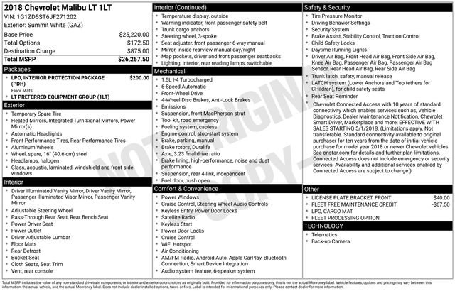 Used 2018 Chevrolet Malibu LT image 24