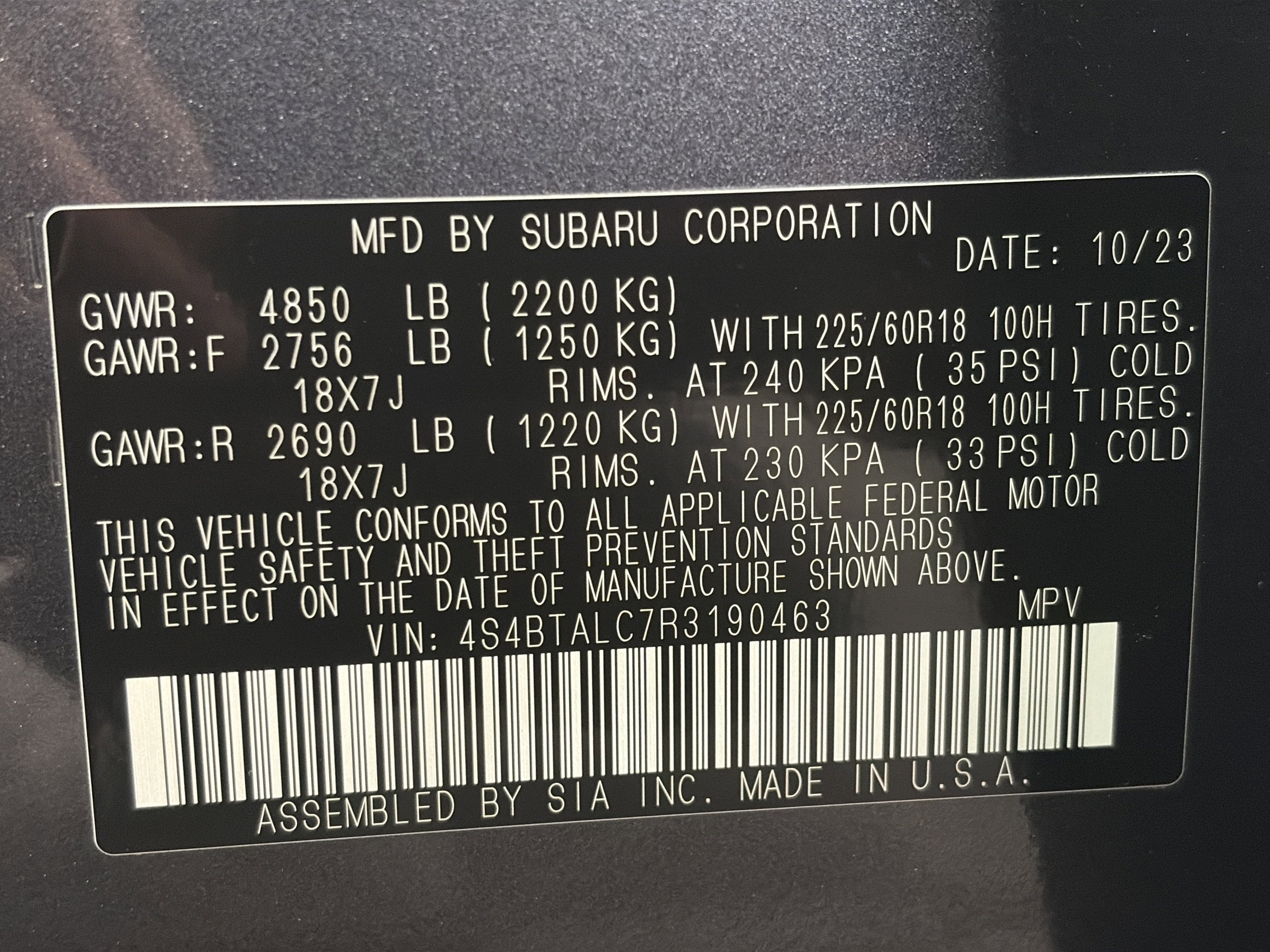 Certified 2024 Subaru Outback Onyx Edition image 34