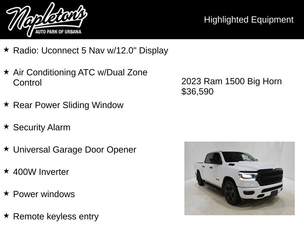 Used 2023 RAM 1500 Big Horn image 16