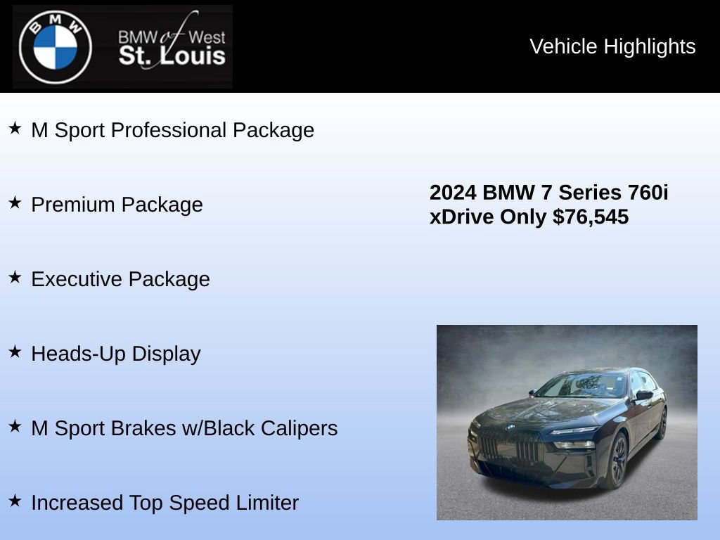 Used 2024 BMW 760i xDrive w/ Executive Package image 16