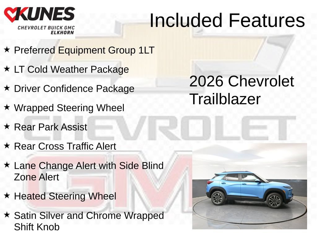 New 2026 Chevrolet TrailBlazer LT w/ LT Cold Weather Package AWD/4WD image 2