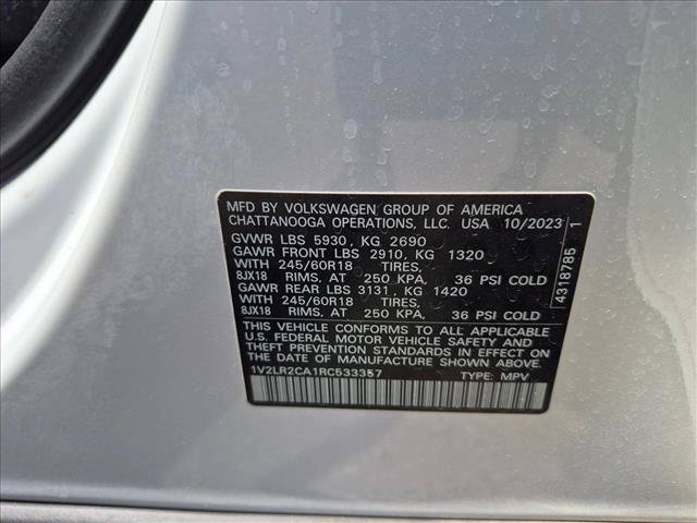 Used 2024 Volkswagen Atlas SE AWD/4WD image 16