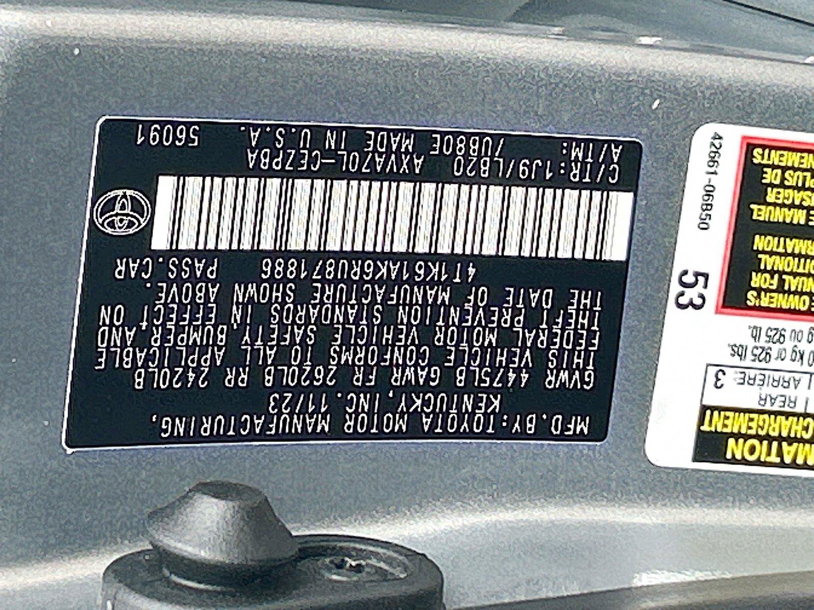 Used 2024 Toyota Camry XSE FWD image 39