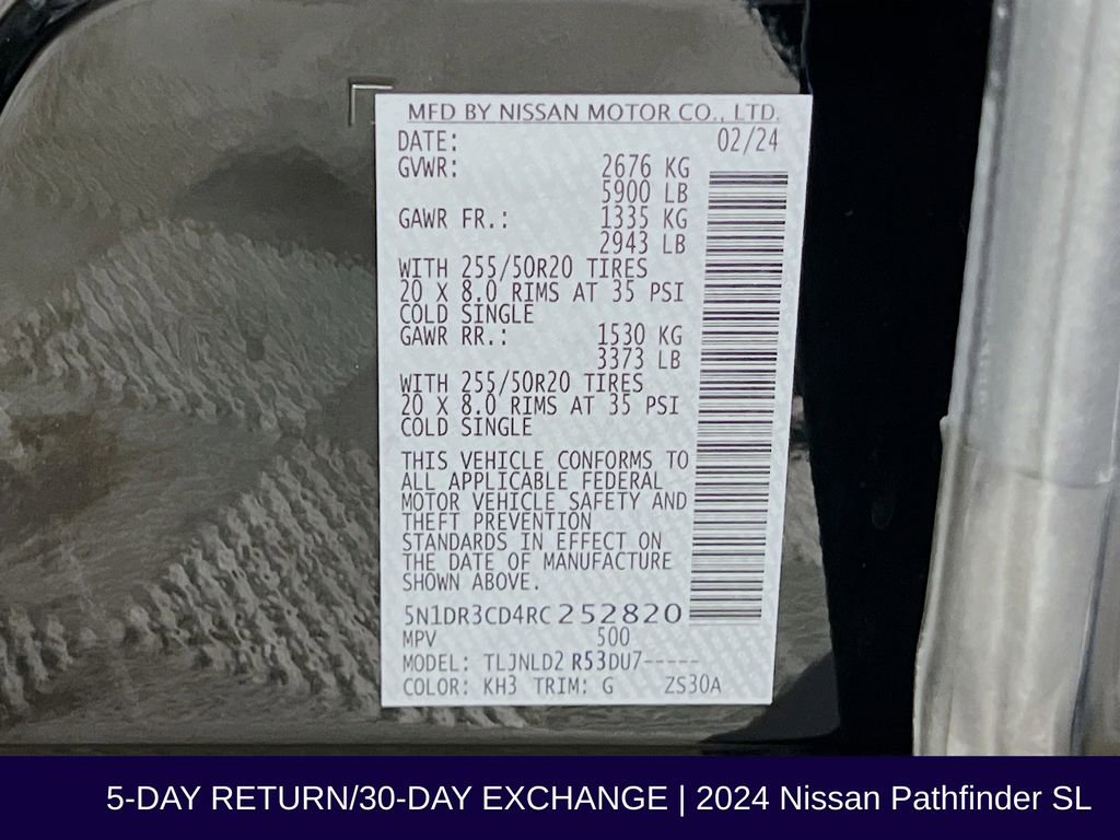 Used 2024 Nissan Pathfinder SL w/ SL Premium Package AWD/4WD image 38