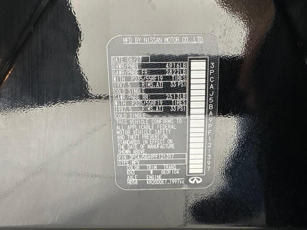 Used 2023 INFINITI QX50 Luxe FWD image 10
