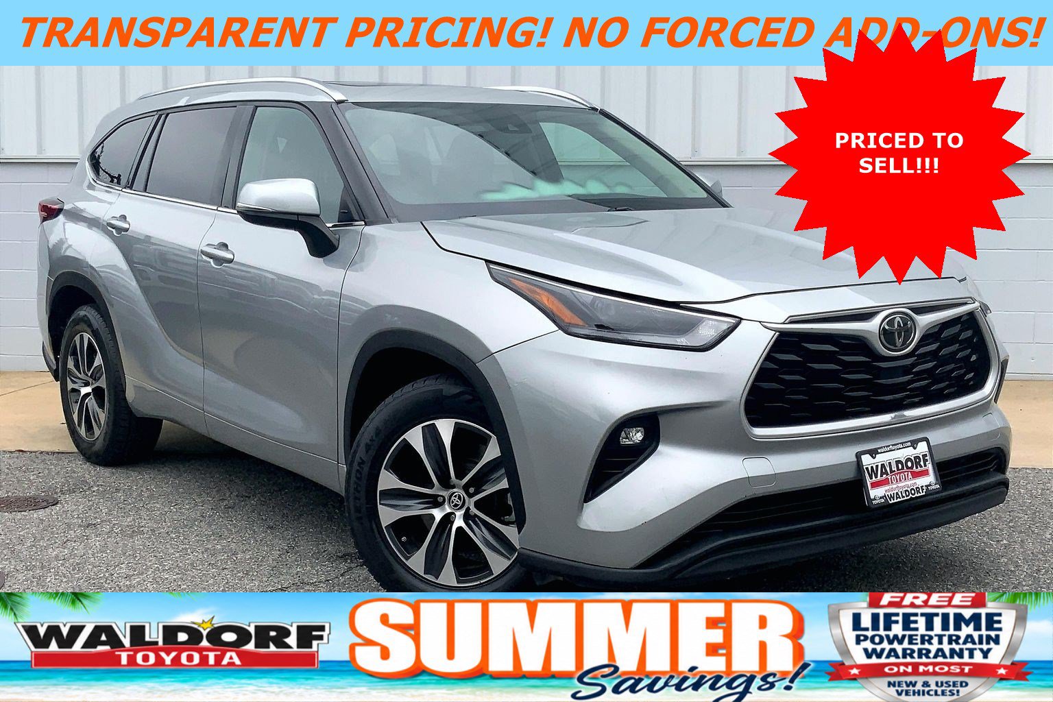 Used 2021 Toyota Highlander XLE FWD image 1