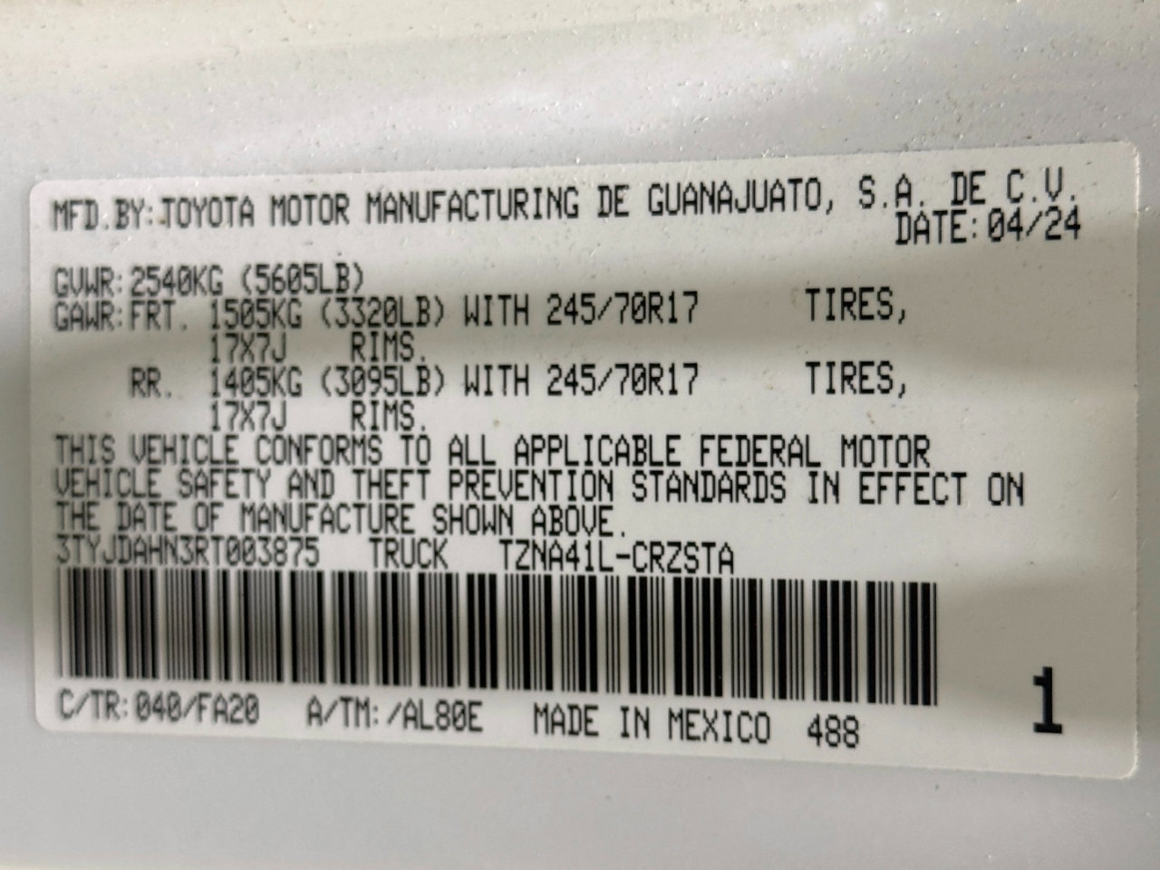 Used 2024 Toyota Tacoma SR image 33