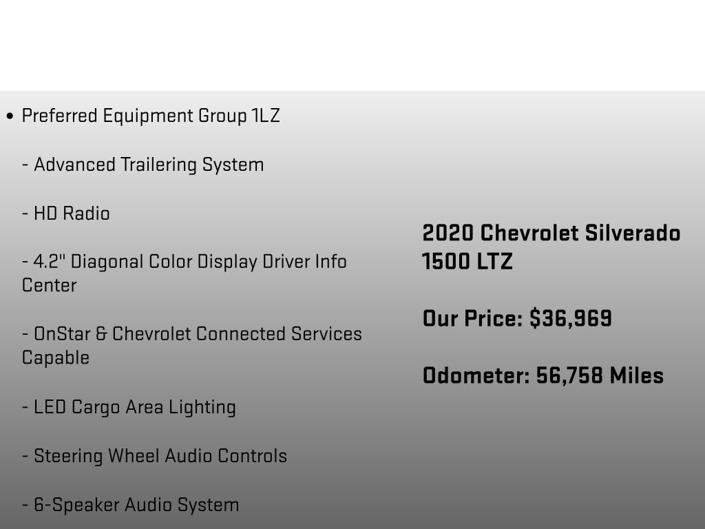 Used 2020 Chevrolet Silverado 1500 LTZ w/ LTZ Premium Package image 26