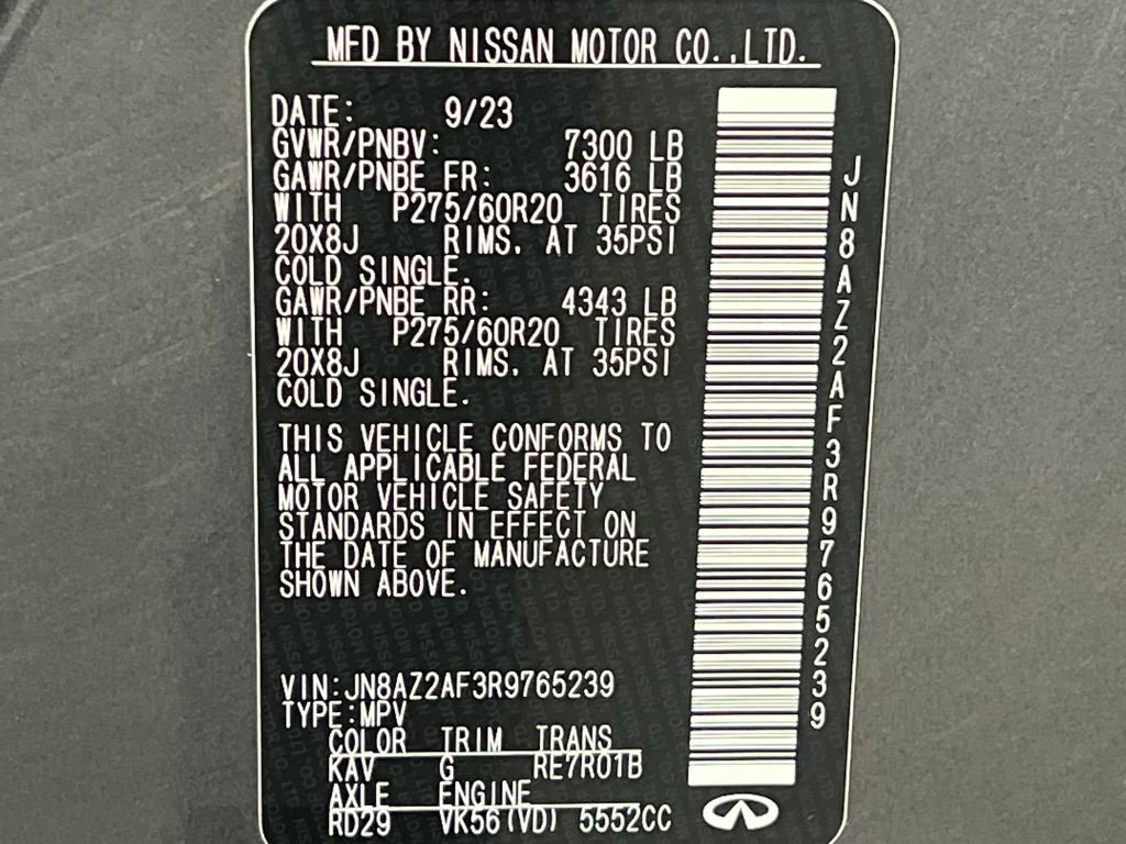 Used 2024 INFINITI QX80 Luxe image 87