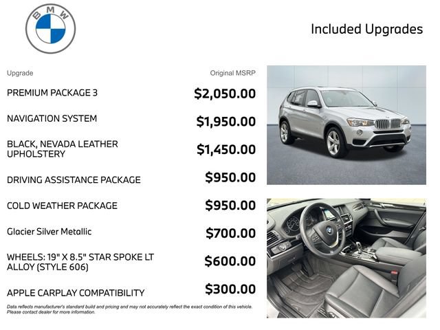 Used 2017 BMW X3 xDrive28i AWD/4WD image 3
