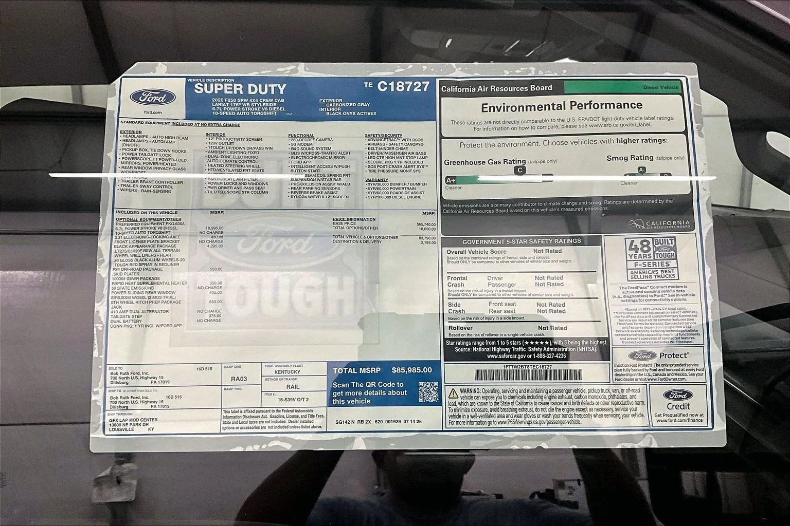 New 2026 Ford F250 Lariat w/ Black Appearance Package image 34