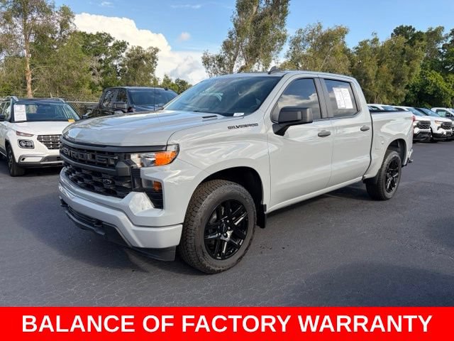 Certified 2025 Chevrolet Silverado 1500 Custom w/ Turbomax Blackout Package RWD image 3