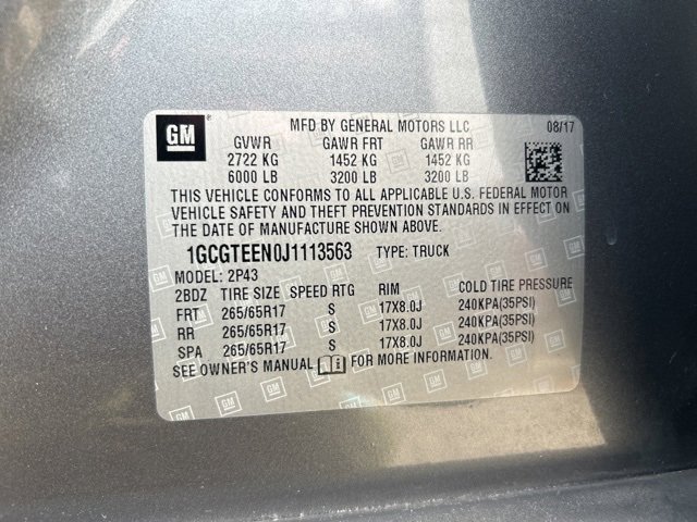 Used 2018 Chevrolet Colorado ZR2 image 9