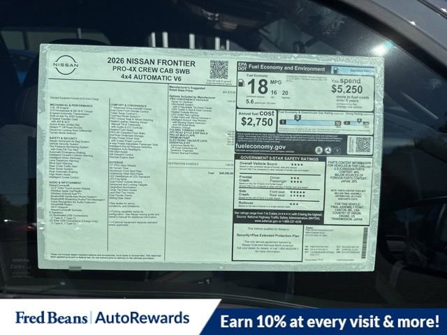 New 2026 Nissan Frontier PRO-4X w/ Pro-4x Convenience Package image 17