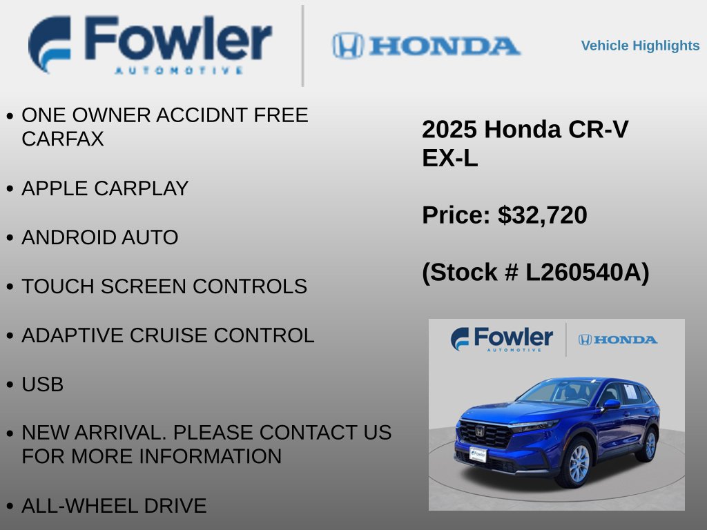 Used 2025 Honda CR-V EX-L image 8