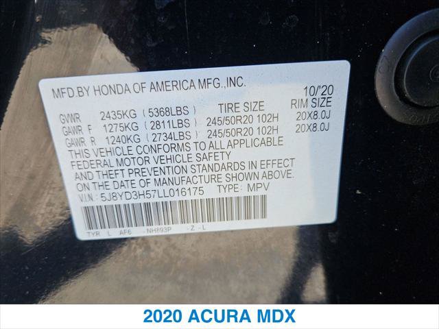 Used 2020 Acura MDX w/ Technology Package FWD image 27