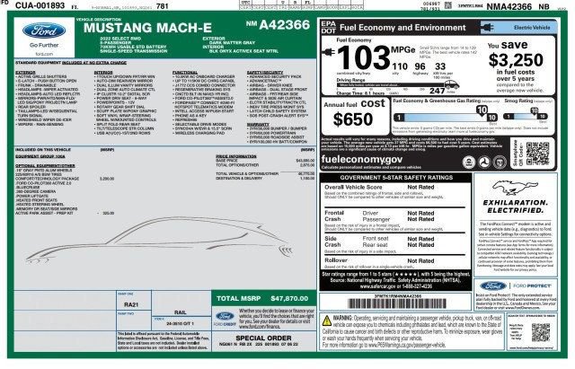 Used 2022 Ford Mustang Mach-E Select w/ Comfort/Technology Package RWD image 22