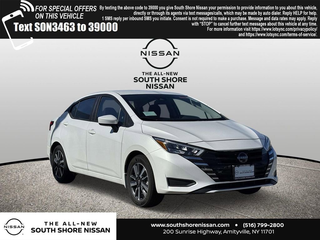New 2025 Nissan Versa SV w/ Trunk Package