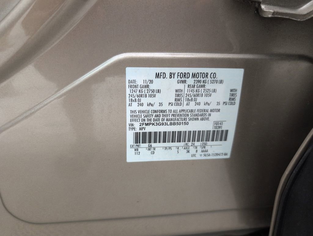 Used 2020 Ford Edge SE FWD image 40