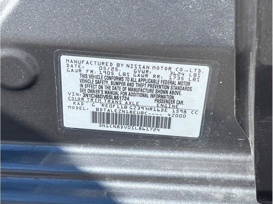 Certified 2025 Nissan Versa S w/ S Plus Package FWD image 19