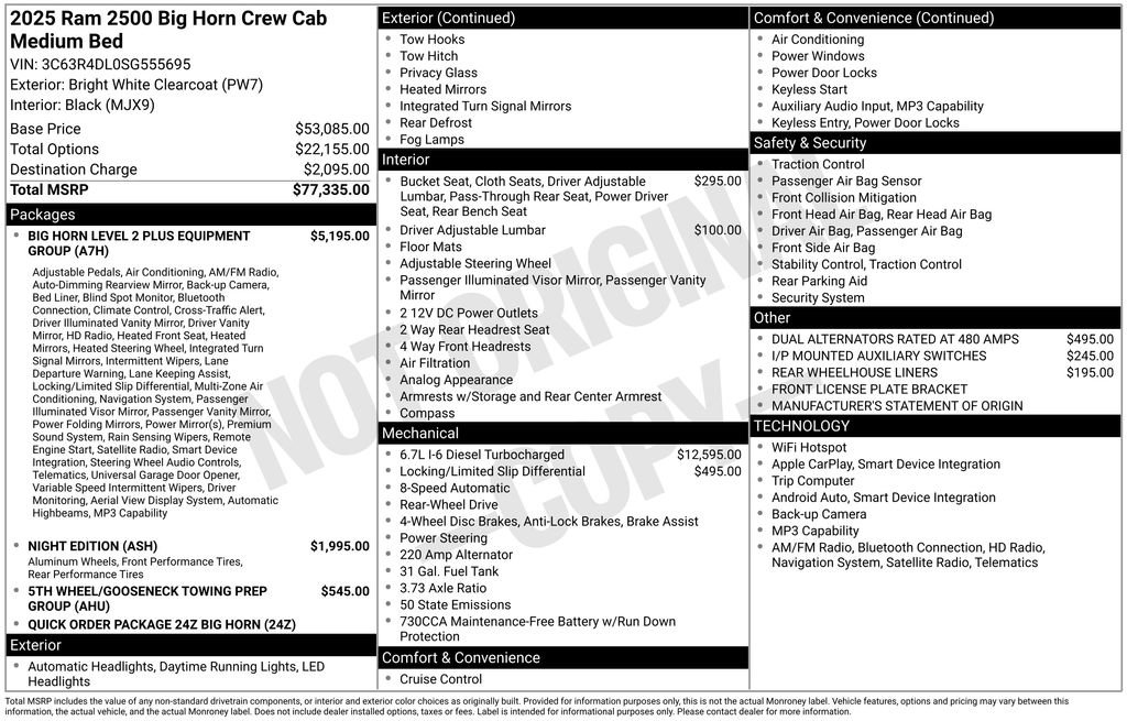 Used 2025 RAM 2500 Big Horn RWD image 17