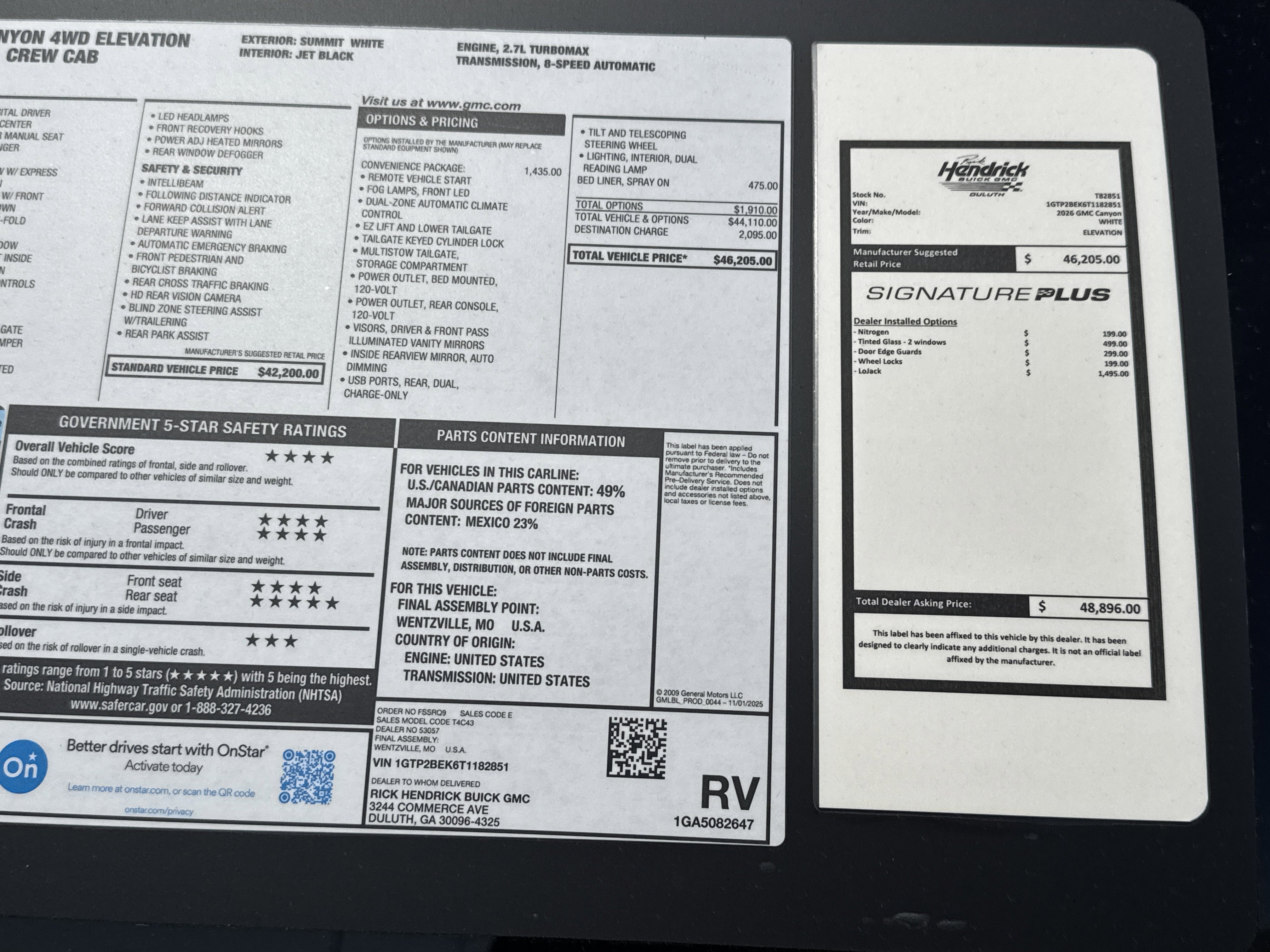 New 2026 GMC Canyon Elevation w/ Convenience Package image 35