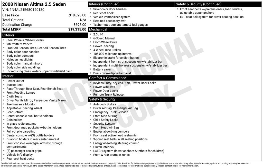 Used 2008 Nissan Altima 2.5 image 7
