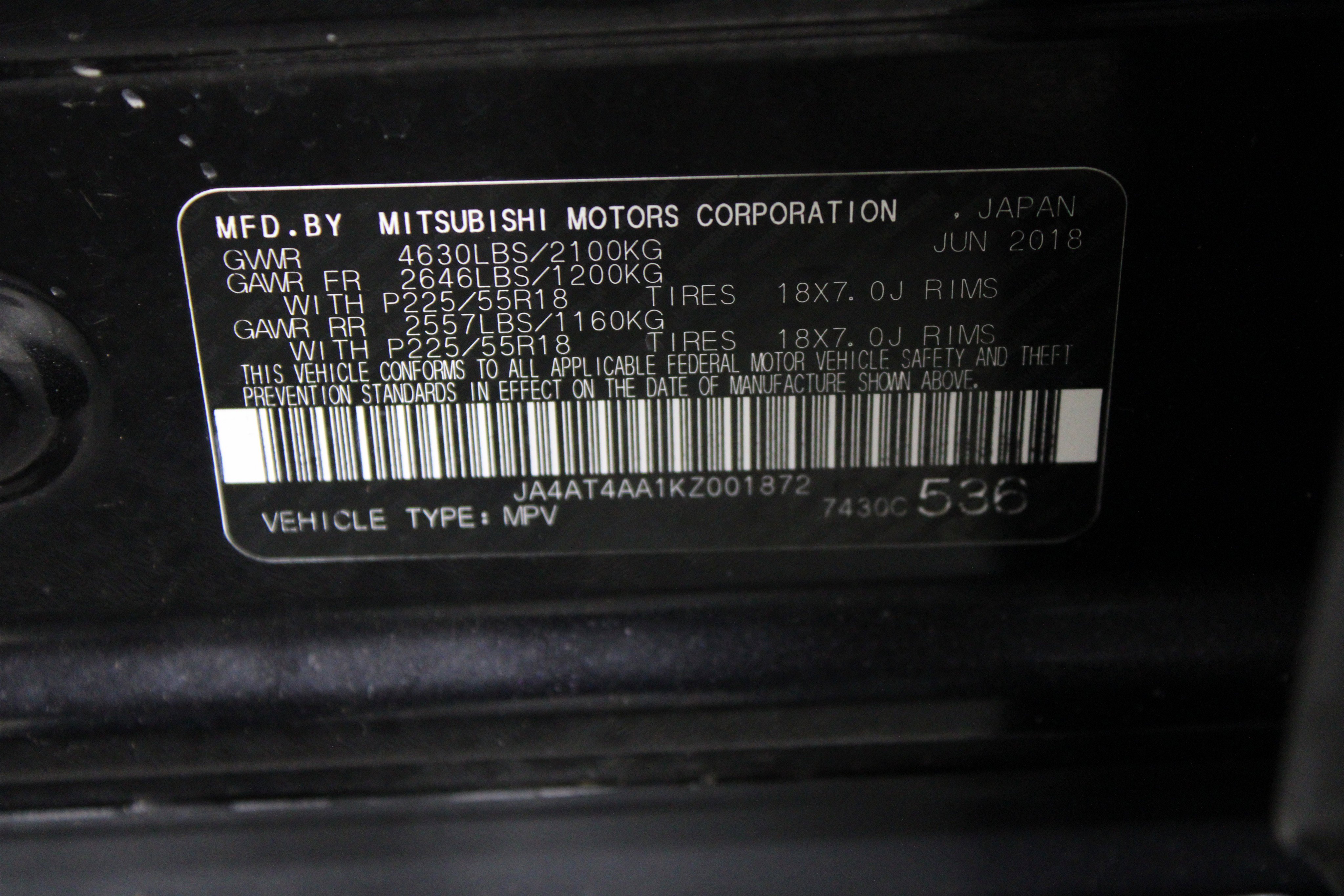 Used 2019 Mitsubishi Eclipse Cross LE AWD/4WD image 39