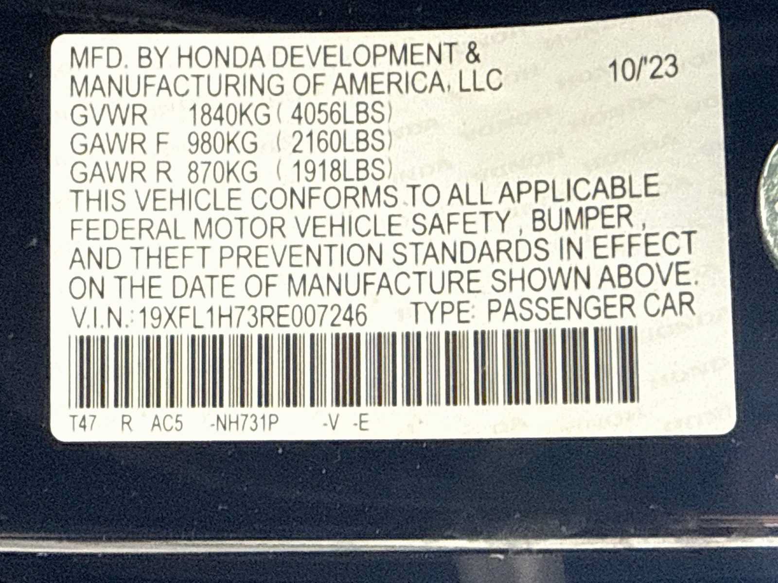 Certified 2024 Honda Civic EX-L image 43