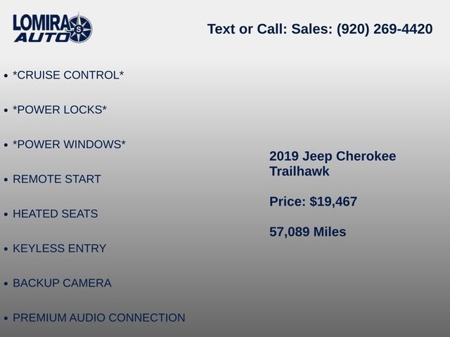 Used 2019 Jeep Cherokee Trailhawk w/ Comfort & Convenience Group AWD/4WD image 8