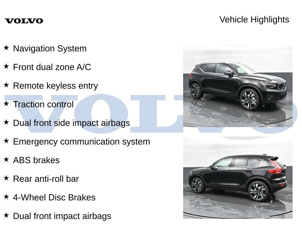 New 2025 Volvo XC40 B5 Ultra w/ Climate Package AWD/4WD image 2