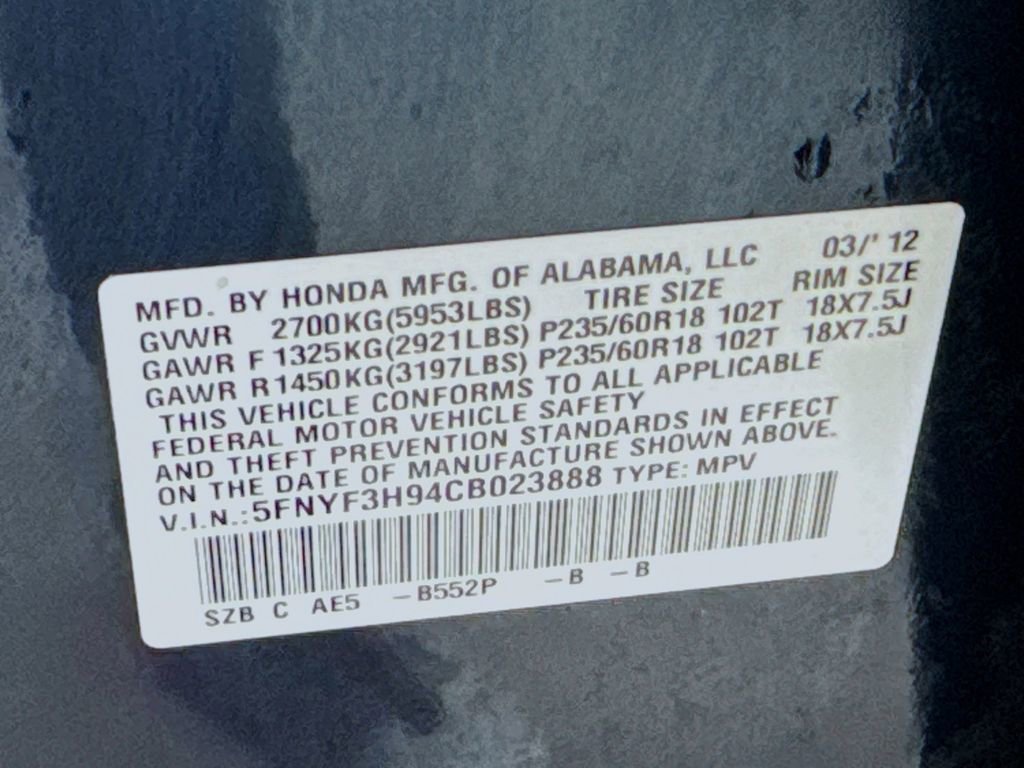 Used 2012 Honda Pilot Touring image 43