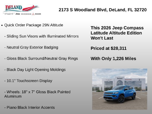 New 2026 Jeep Compass Latitude AWD/4WD image 7