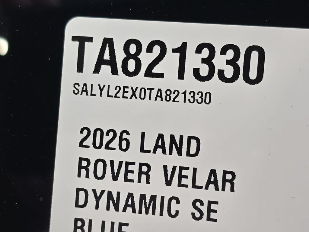 Certified 2026 Land Rover Range Rover Velar Dynamic SE AWD/4WD image 37
