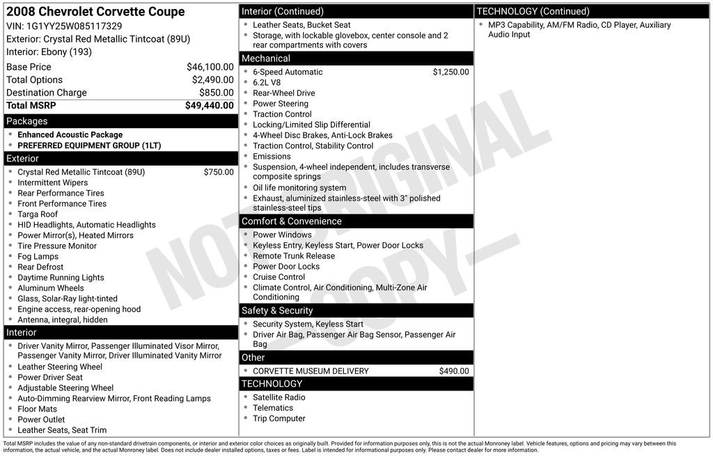 Used 2008 Chevrolet Corvette Coupe RWD image 12