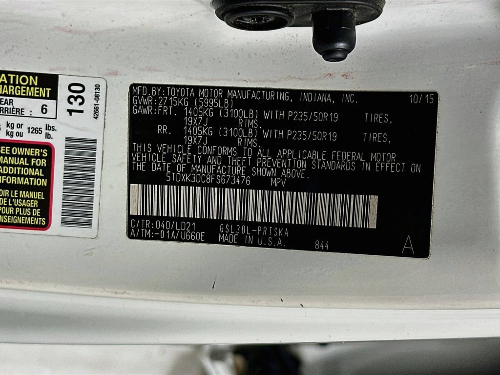 Used 2015 Toyota Sienna SE Premium FWD image 26