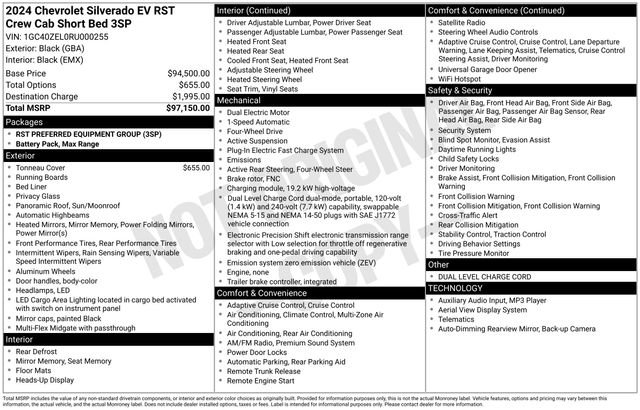 Used 2024 Chevrolet Silverado EV RST image 2