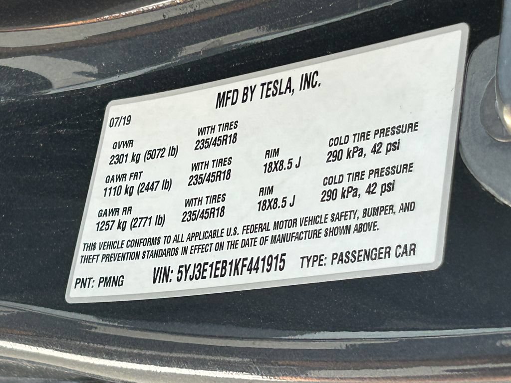 Used 2019 Tesla Model 3 Performance AWD/4WD image 32