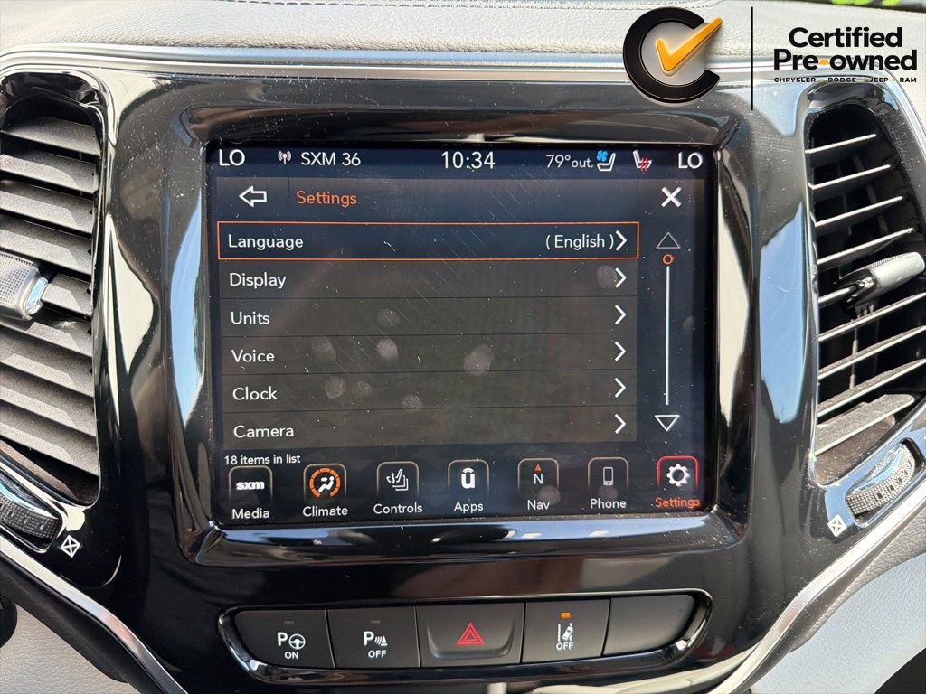 Used 2021 Jeep Cherokee Limited w/ Elite Package FWD image 89