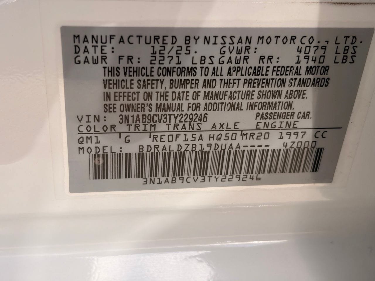 Certified 2026 Nissan Sentra SV w/ Floor Mat Package FWD image 32