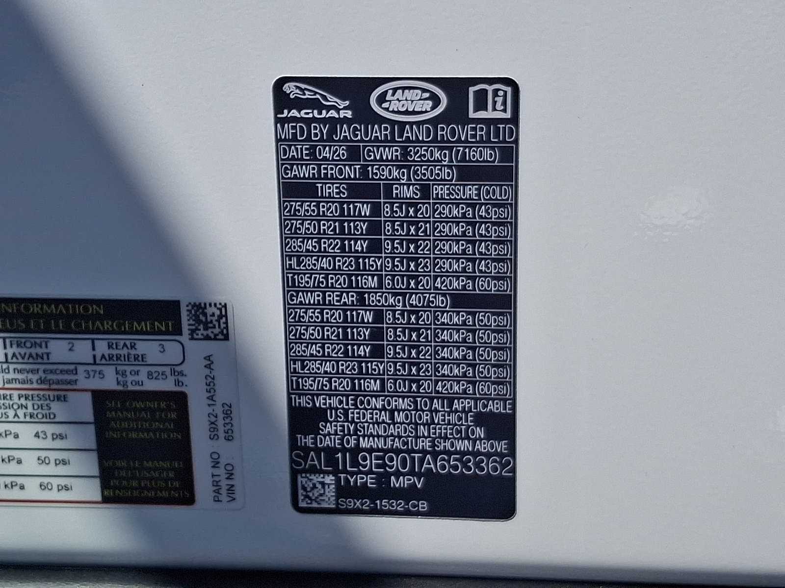New 2026 Land Rover Range Rover Sport Dynamic SE AWD/4WD image 22