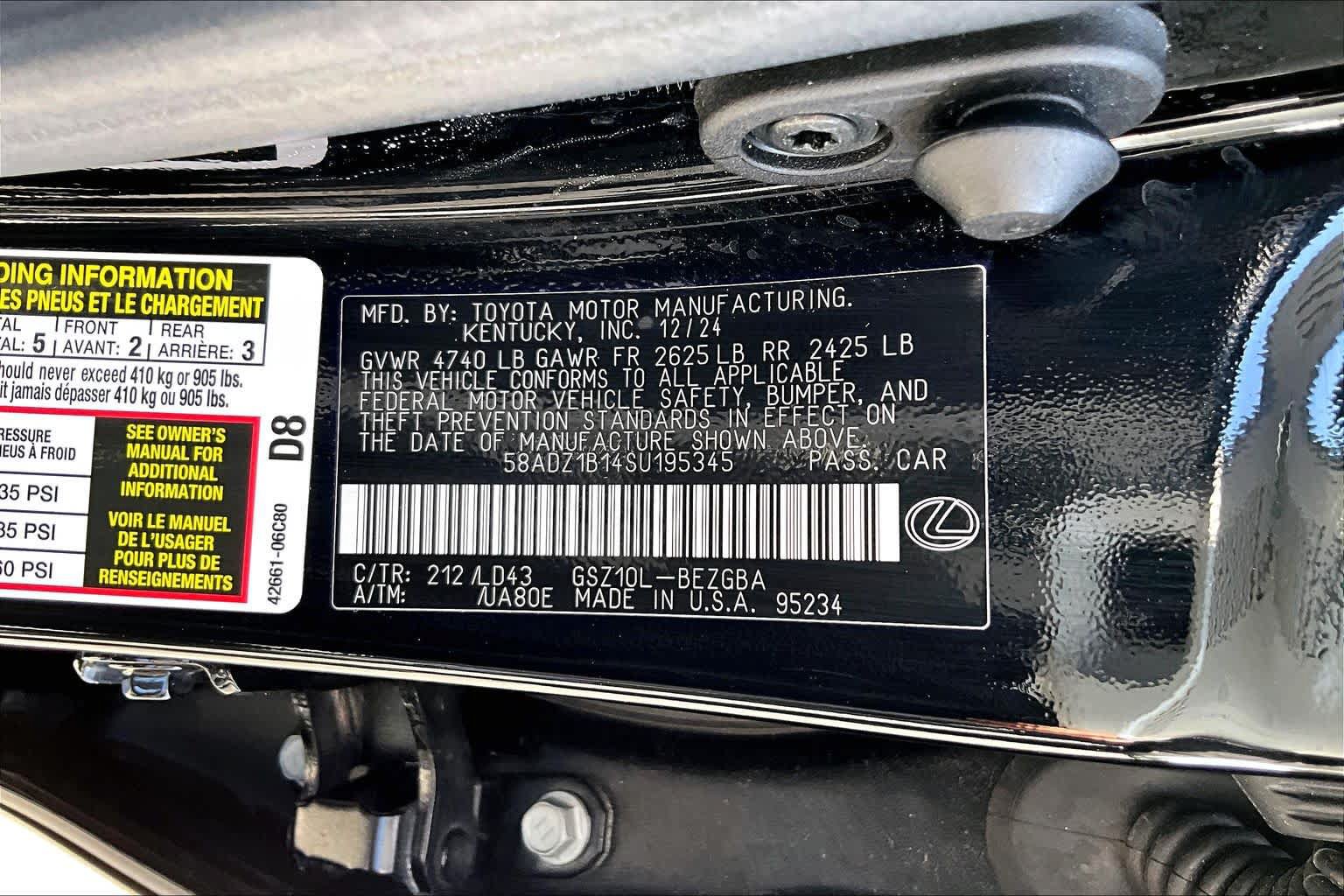 Used 2025 Lexus ES 350 w/ Premium Package FWD image 37