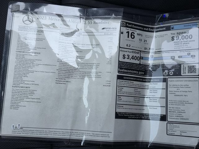 Certified 2023 Mercedes-Benz SL 55 AMG 4MATIC image 25