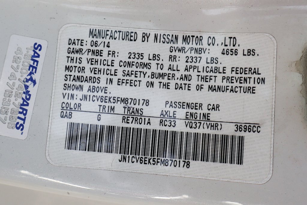 Used 2015 INFINITI Q60 Sport Limited image 49