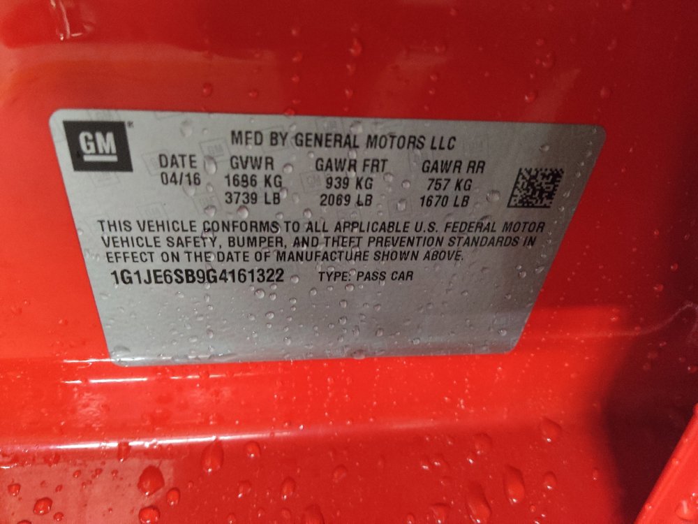 Used 2016 Chevrolet Sonic LTZ FWD image 33