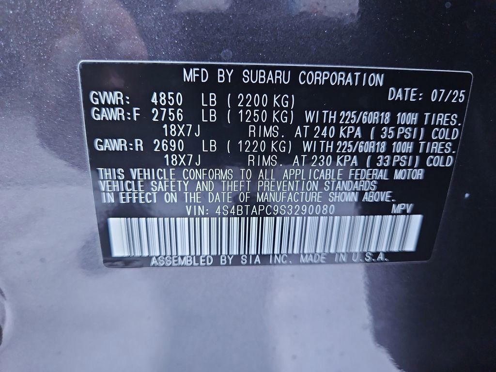 New 2025 Subaru Outback Touring image 30