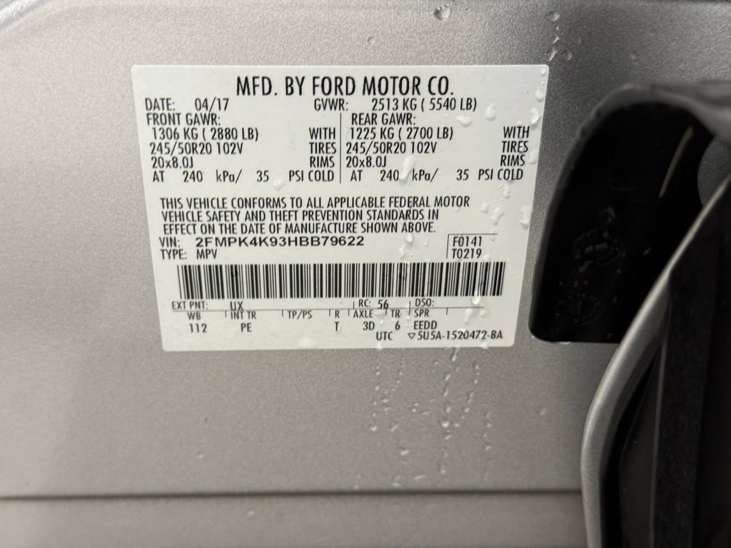 Used 2017 Ford Edge Titanium w/ Equipment Group 301A AWD/4WD image 44