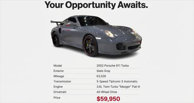 Used 2002 Porsche 911 Turbo AWD/4WD image 14
