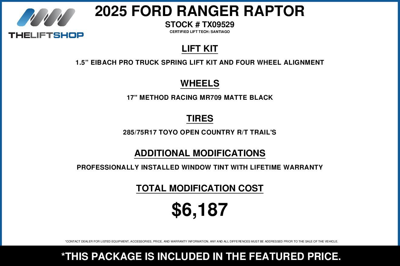 Used 2025 Ford Ranger Raptor AWD/4WD image 2