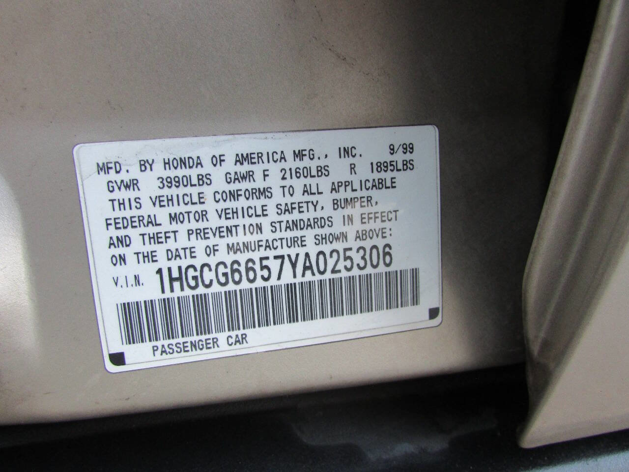 Used 2000 Honda Accord LX image 31